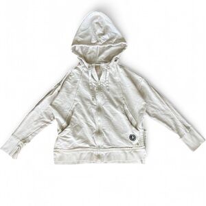 FP Movement White Zip-Up Hoodie